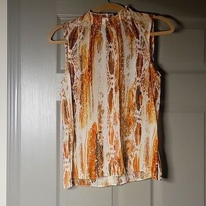 Snakeskin Print sleeveless top